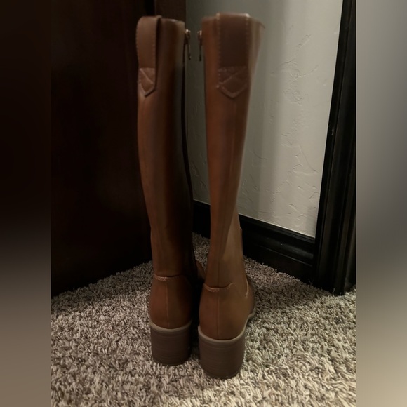 TARGET Camel Color Heeled Wide Calf Knee High Boots Size 8 NWOT - Picture 4 of 7